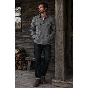 Grayers Shirt Jacket Men L Cotton Shacket Outdoor Workwear COLD WEATHER RATED
